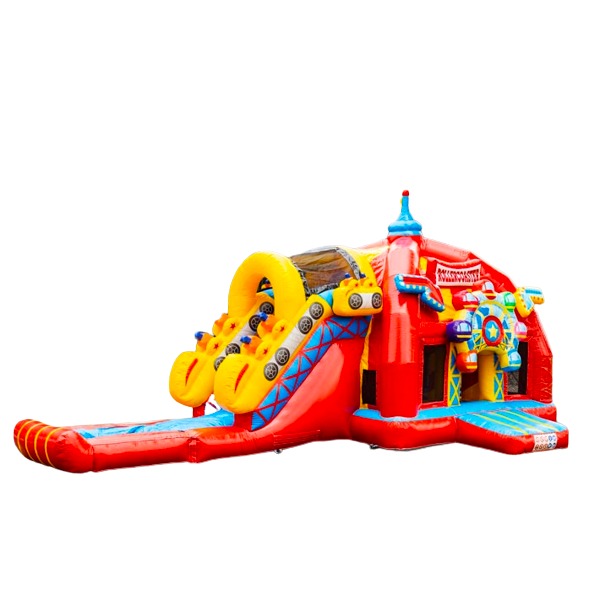 Springkussen SUPER kermis met plonsbad Springkussen SUPER kermis met plonsbad